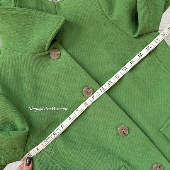 J.Crew rare vintage wool piqué town coat in alpine green *shop@iamwarrior - Picture 5 of 13